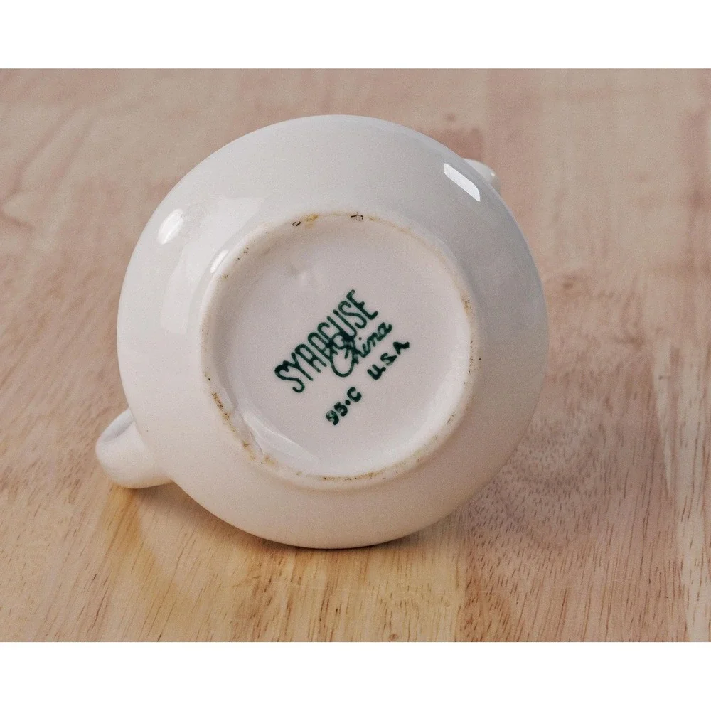Vintage Syracuse China Creamer Delta Hotel Nautical Flags Mid-Century